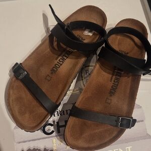 Birkenstock Black and Brown Sandals